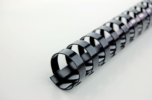 Reliure GBC 22mm 21 anneaux A4 noir 100 pièces-1