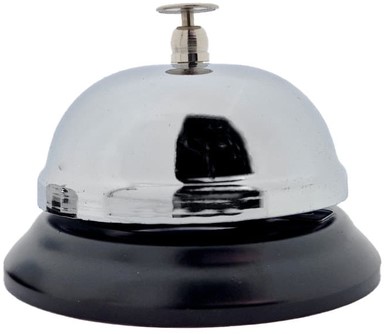 Sonnette de comptoir CombiCraft 85mm argent