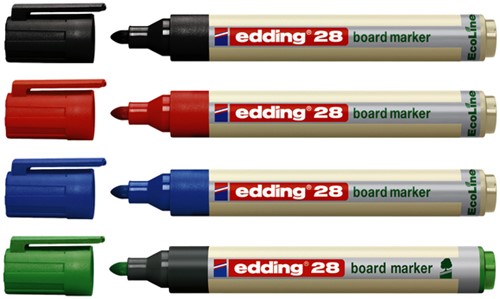 Marqueur tableau blanc edding 28 EcoLine ogive 1.5-3mm vert-2