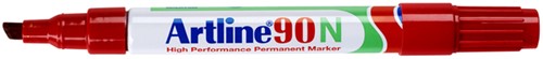 Marqueur Artline 90 biseauté 2-5mm rouge