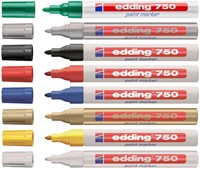 Marqueur peinture edding 750 à base d'huile 2-4mm argent-3