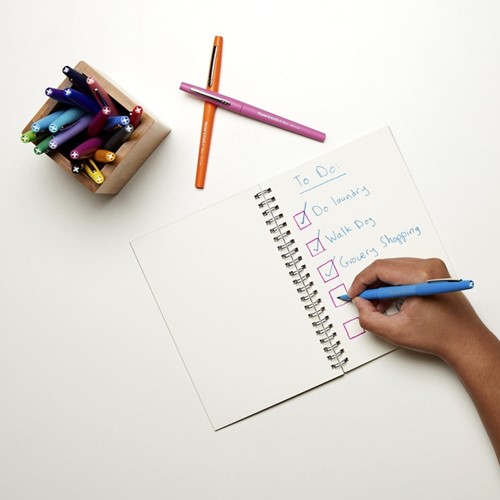 Fineliner Paper Mate Flair original Medium noir valuepack 36 pièces-3
