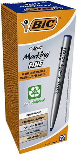 Marqueur BIC 1445 ECOlutions ogive Fin bleu-2