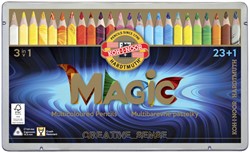 Crayon de couleur Koh-I-Noor Jumbo Magic boîte 24 couleurs