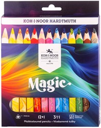 Crayon de couleur Koh-I-Noor Jumbo Magic boîte 13 couleurs