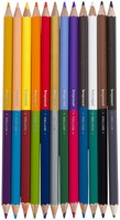 Crayon de couleur Bruynzeel Kids Twin Point set 12 couleurs-2