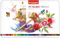 Crayon de couleur Bruynzeel Expression boîte métal 36 couleurs