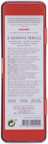 Crayons graphite Bruynzeel Expression set 6 duretés gris-3