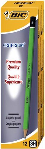 Crayon BIC Criterium 550 hexagonal 3H-2