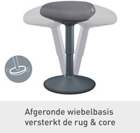 Tabouret Leitz Ergo Active avec assise confortable-4