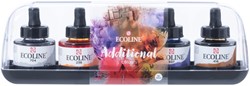 Encre Talens Ecoline avec pipette set additionel 5 couleurs assorties