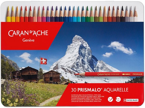 Crayon de couleur Caran d’Ache Prismalo 30 pièces assorti