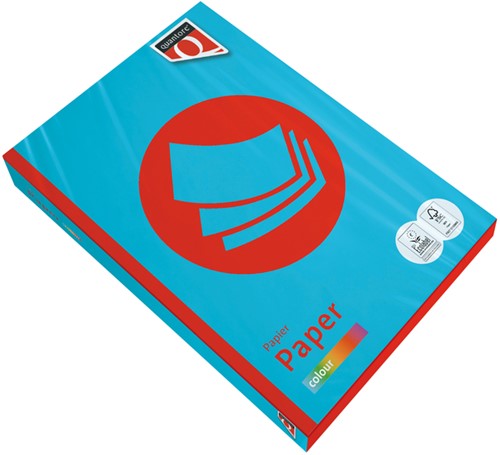 Papier copieur Quantore Colour A4 120g bleu azur 250 feuilles