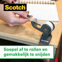 Dévidoir Scotch By Karim Rashid noir + 1 rouleau Magic tape 19mmx7,5m-1