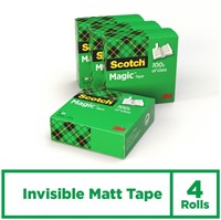 Ruban adhésif Scotch Magic 810 19mmx33m invisible 4 rouleaux-2