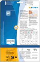 Etiquette badge HERMA 4410 80x50mm blanc bleu 200 pièces-2