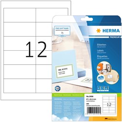 Etiquette HERMA Premium 5056 96,5x42,3mm blanc 300 pièces