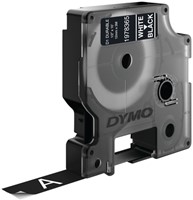 Ruban étiquettes Dymo LabelManager D1 polyester 12mmx5,5m blanc sur noir-3