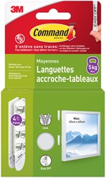 Languette auto-agrippante Command moyen 5,4kg blanc