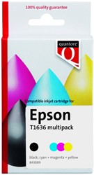 Cartouche d'encre Quantore alternative pour Epson 16XL T1636 noir + 3 couleurs HC