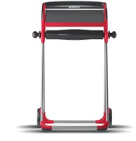 Distributeur papier d'essuyage Tork W1 Performance 652008 sur pied rouge-2