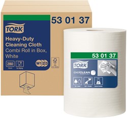 Chiffon de nettoyage Tork Premium Heavy-Duty 530137 1 épaisseur 106m blanc
