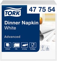 Serviette Tork Advanced 2 ép pli 1/8 395x390mm blanc 150 pièces