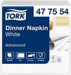 Serviette Tork Advanced 2 ép pli 1/8 395x390mm blanc 150 pièces