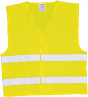 Gilet de sécurité avec impression 'BHV' jaune-2