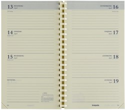 Agendavulling 2027 Brepols Interplan 7dagen/2pagina's 1-talig