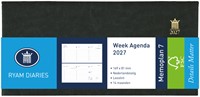 Agenda 2027 Ryam Memoplan 7 Mundior 7 jours/ 2 pages noir
