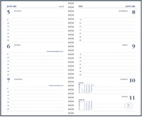 Recharge agenda 2027 Ryam Memoplan 7 portrait 7 jours/2 pages blanc