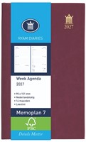 Agenda 2027 Ryam Memoplan 7 Suprema 7dagen/2pagina's bordeaux