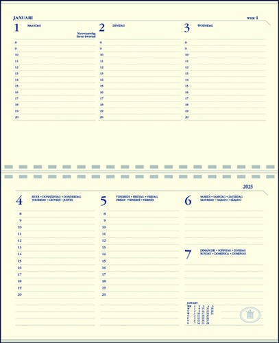 Agenda 2027 Ryam Compact Suprema 7dagen/2pagina's ringplastic bordeaux-3
