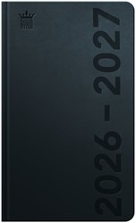 Agenda scolaire 2026-2027 Ryam Cursus DeLuxe noir 7 jours/2 pages noir (NL)