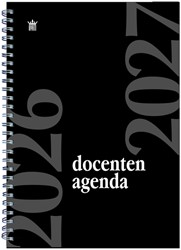 Agenda scolaire 2026-2027 Ryam Docenten A4 7 jours/2 pages spirale noir (NL)