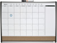 Tableau mixte Planning magnétique/liège Nobo 58,5x43cm incurvé