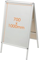 Chevalet de trottoir Nobo Premium Plus 70x100cm avec cadre clipsable-2