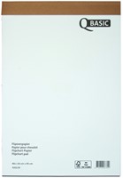 Papier chevalet Qbasic 65x95cm non plié uni/quadrillé 40 feuilles