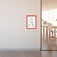 Cadre clipsable Europel A4 25mm rouge-3