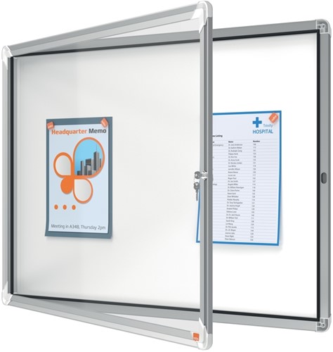 Binnenvitrine Nobo Premium Plus 8xA4 draaideur magnetisch-4