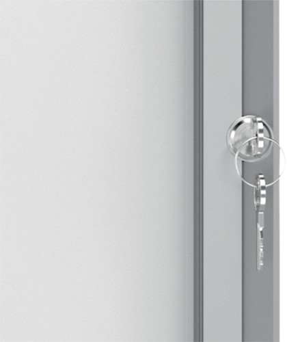 Vitrine d'extérieur Nobo Premium Plus porte battante 9x A4 magnétique-1