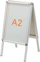 Chevalet de trottoir Nobo A2 47,5x89cm avec cadre clipsable-3
