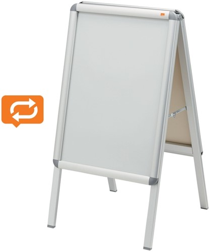 Chevalet de trottoir Nobo A2 47,5x89cm avec cadre clipsable-2