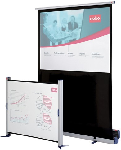 Ecran de projection Nobo portable 122x162cm-5