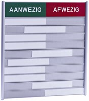 Tableau de présence pour 10 noms