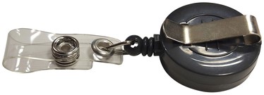 Enrouleur Durable 8152 avec bouton-pression 800mm anthracite-2