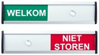 Plaque Welkom/Niet storen 125x30mm