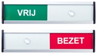 Infobord vrij/bezet 125x30mm