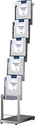 Présentoir de brochures Europel sur pied 5xA4 pliable